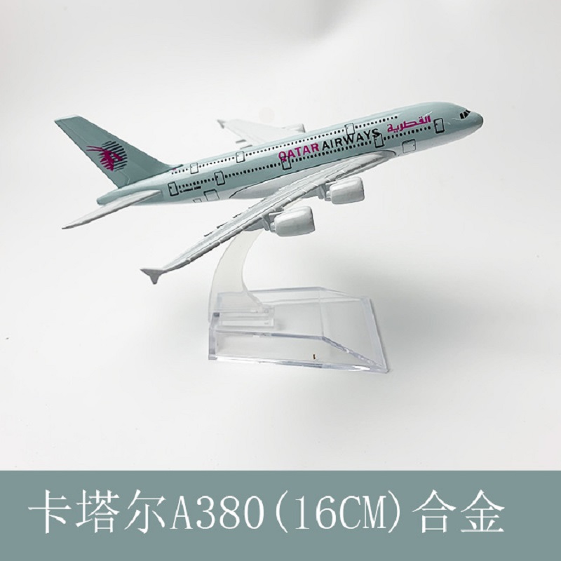 Model Kit Airplane - 16cm 1/400 schaal Qatar Airways A380