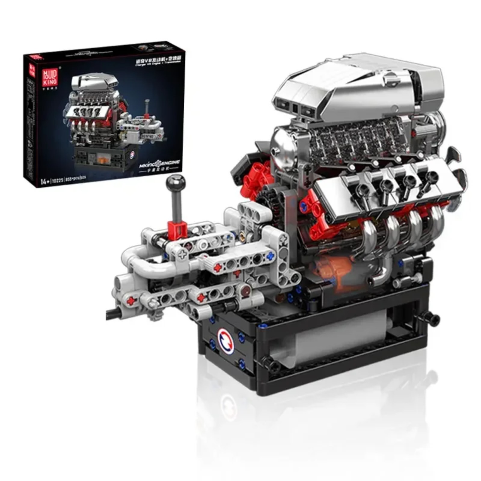 Model Kit Engine V8 - Mold King 10225 V8 motormodelbouwset -