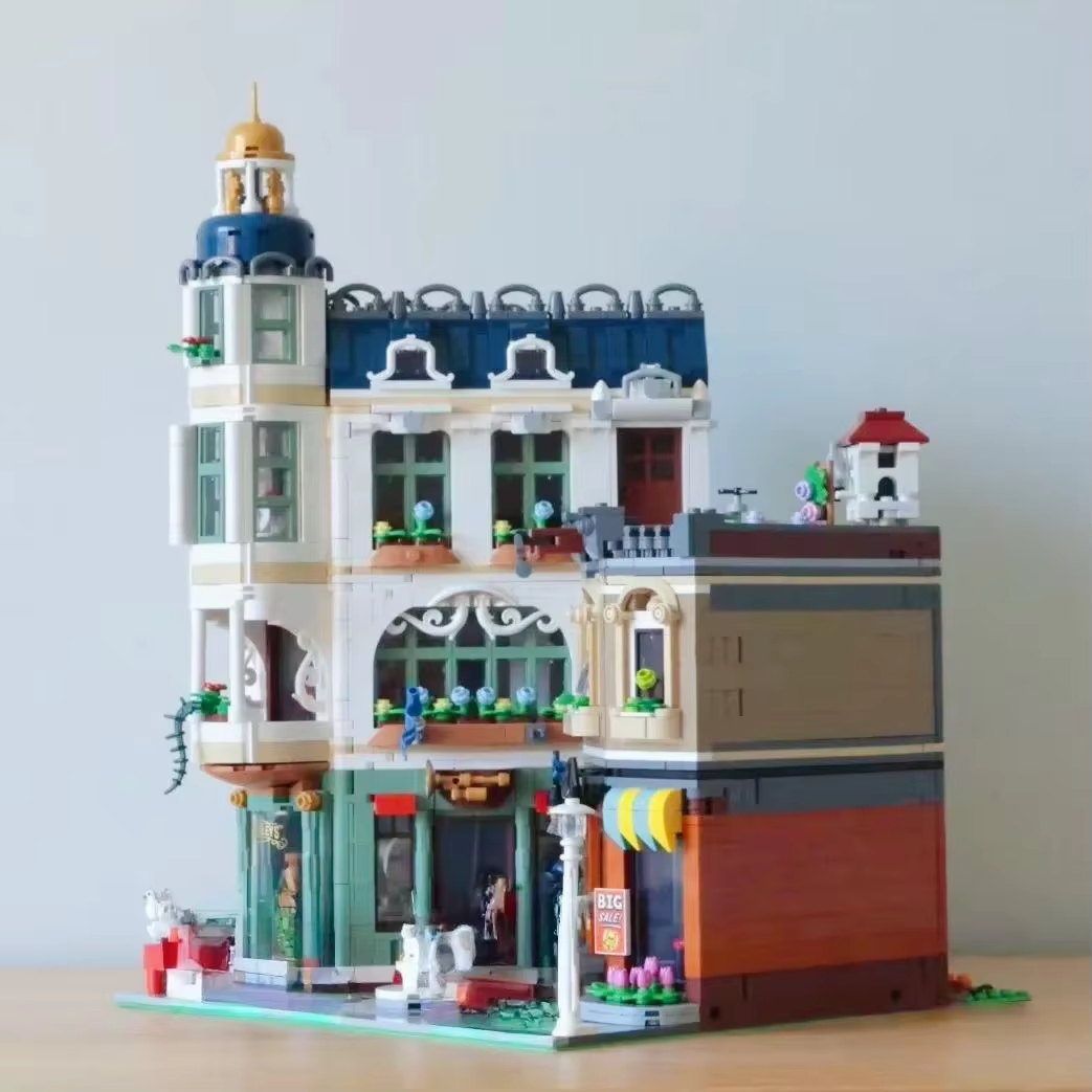 Model Kit Companies - Europese winkelstraat met uitzicht op gebouwen,