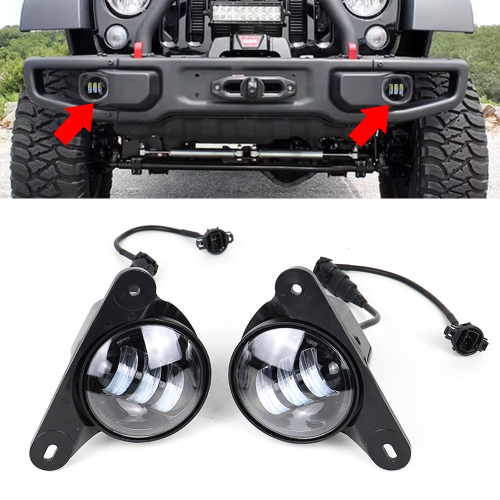 Model Kit Jeep - Voorbumperverlichting LED-mistlamp voor Jeep Wrangler JK
