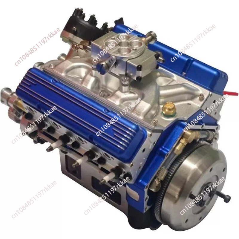 Model Kit Engine V8 - Resin V8-motormodelbouwpakket OHV-gasmotorreplica voor tentoonstelling en