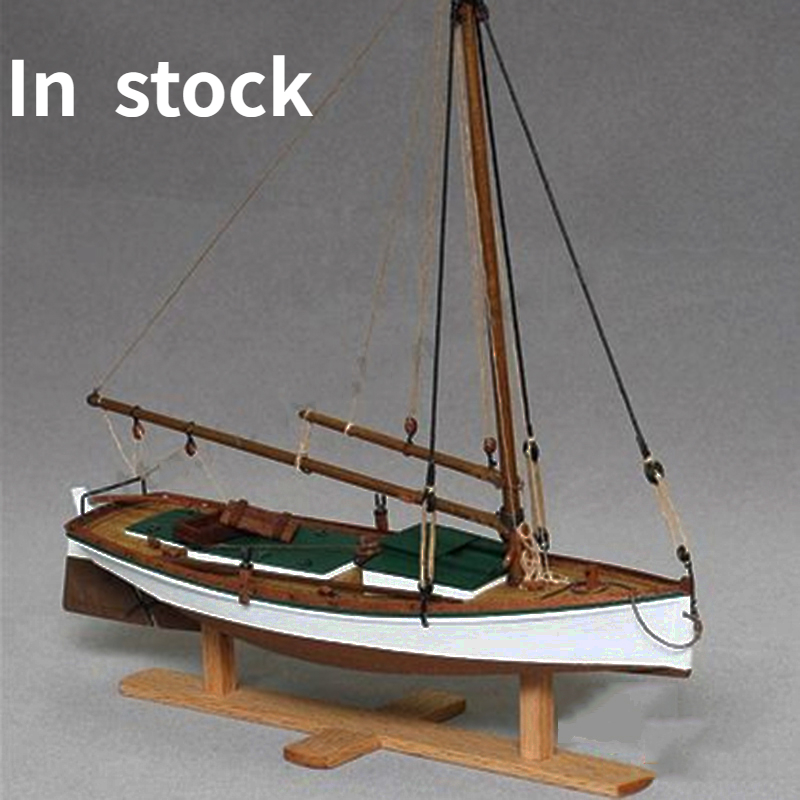 Model Kit Yacht - 1/35 Flattle Houten Boot Model Diy