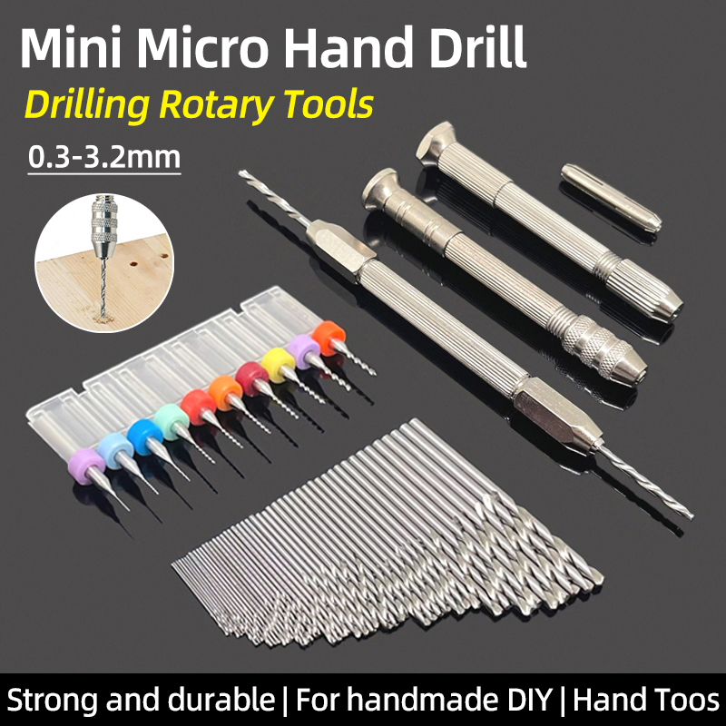 Pin Vice Micro - Mini Micro 0.3-3.2mm Dubbele Handboor Pin