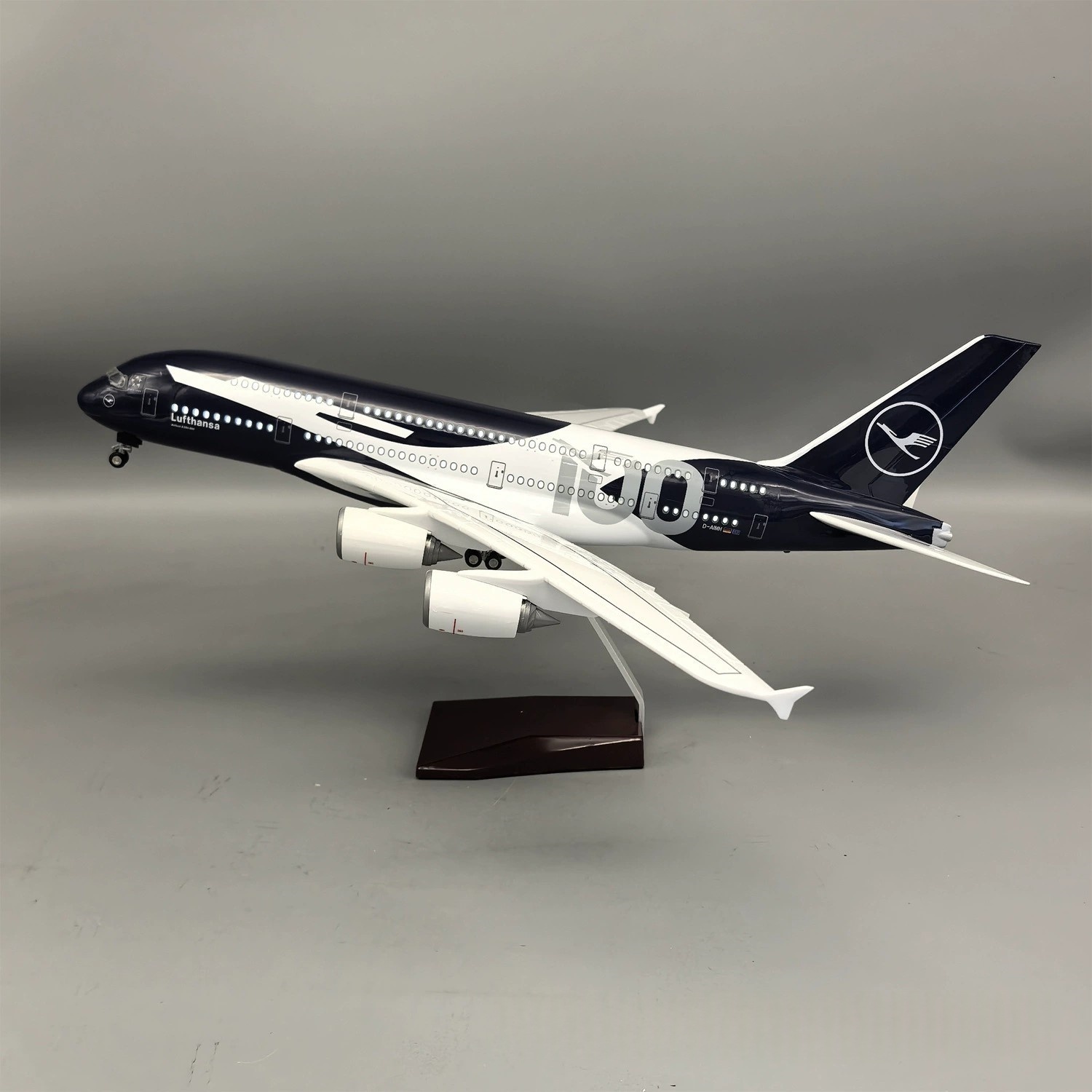 Model Kit Airplane - Nieuw 45cm Lufthansa A380 100 Jaar