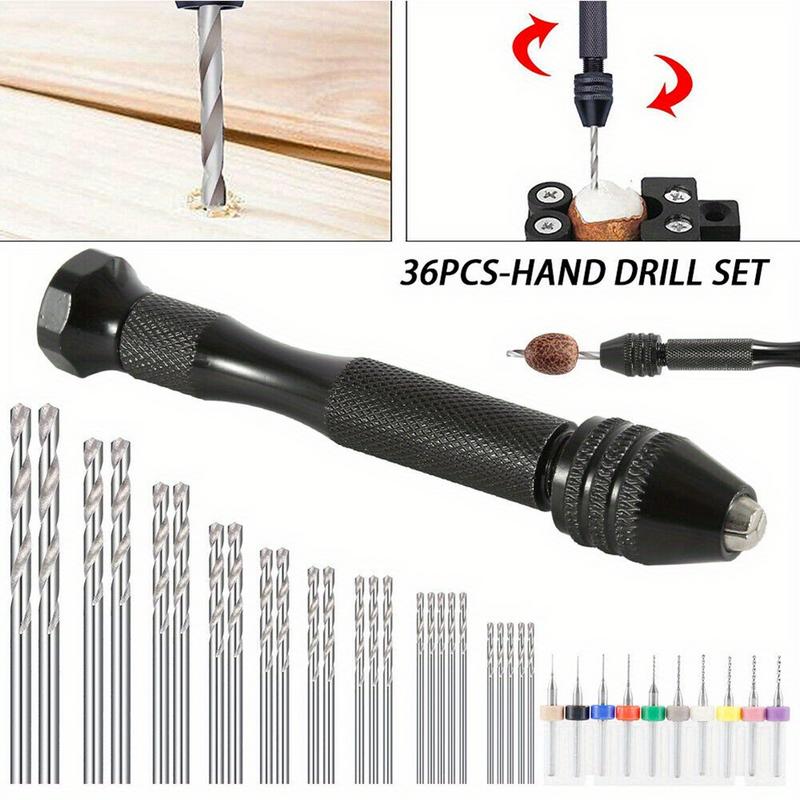Pin Vice Micro - 36 stks/set Micro Handboren Set Pin