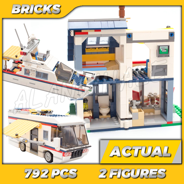 Model Kit Yacht - 792pcs 3in1 Creatieve Vakantie-uitjes Camper met