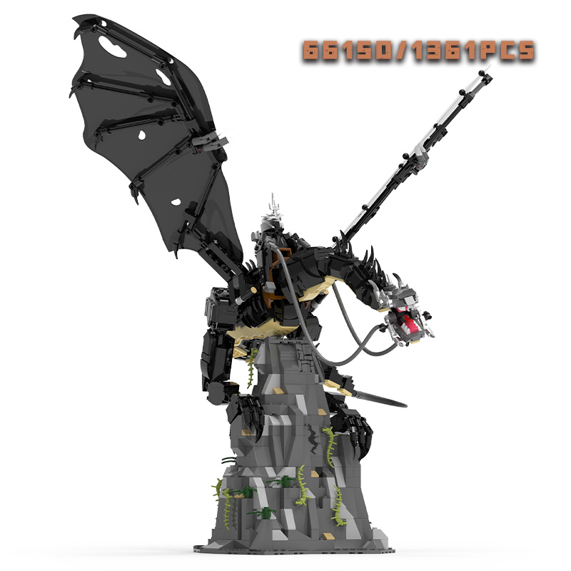 Model Kit Companies - 1361pcs Witch King Fell Beast Bouwstenen
