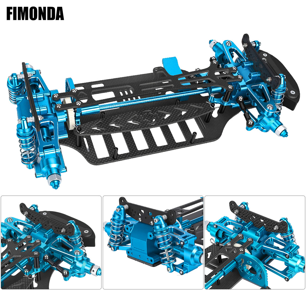Model Kit Helicopter - Aluminium & carbon fiber frame chassis
