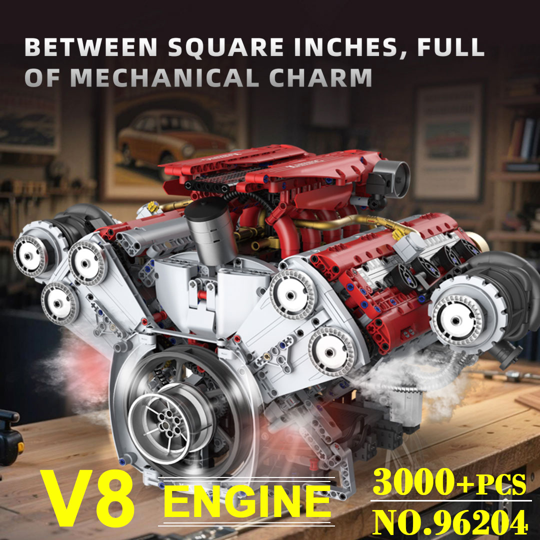 Gemotoriseerde V8 Motor 3201 S - Model Kit Engine V8 recensie en prijs