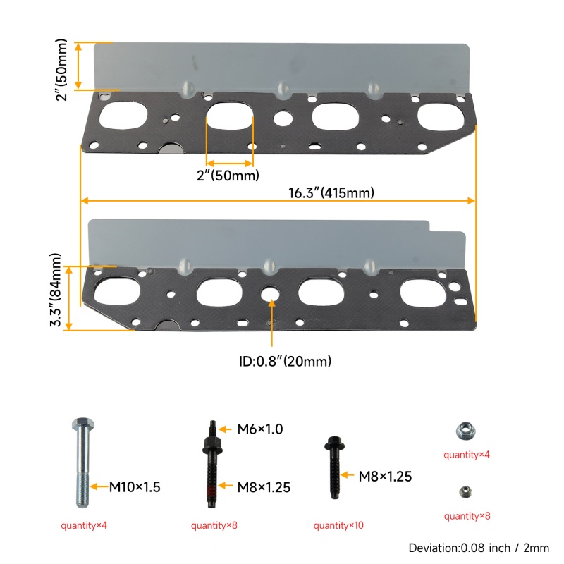 57073 Uitlaatspruitstuk hardwa - Model Kit Engine V8 recensie en prijs