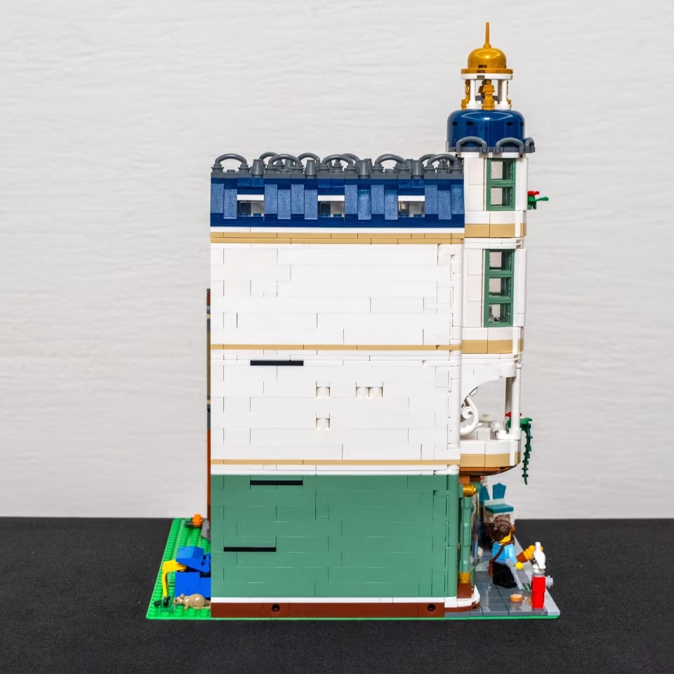 Europese winkelstraat met uitz - Model Kit Companies recensie en prijs