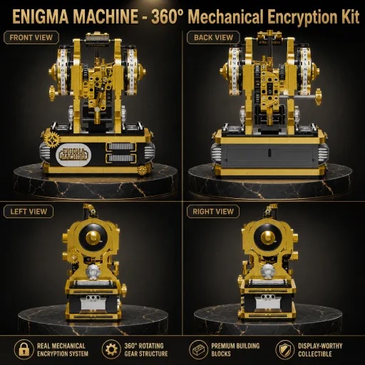 Enigma Machine Bouwstenen Set  - Model Kit Companies recensie en prijs