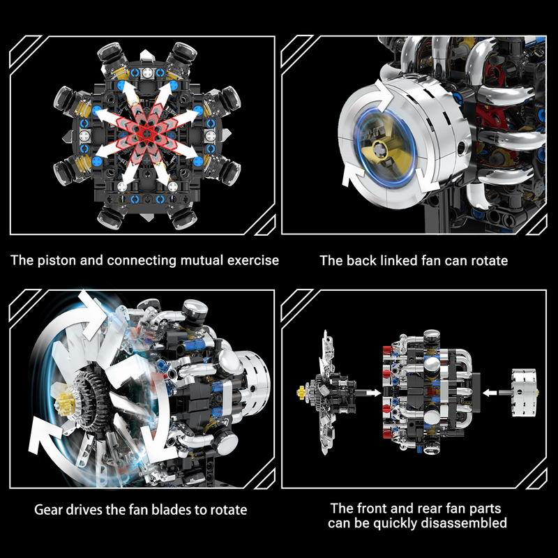 G8910 Luchtvaart V8 Motor 558p - Model Kit Engine V8 recensie en prijs
