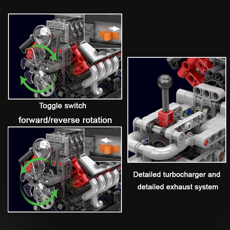 10225 High-Torque Voertuig V8  - Model Kit Engine V8 recensie en prijs