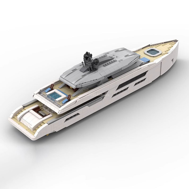 MOC Midi-Schaal Luxe Jacht Wit - Model Kit Yacht recensie en prijs