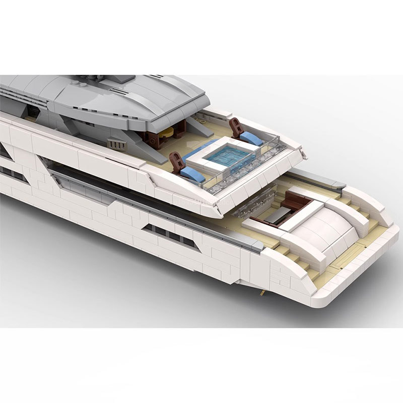 MOC Midi-Schaal Luxe Jacht Wit - Model Kit Yacht recensie en prijs