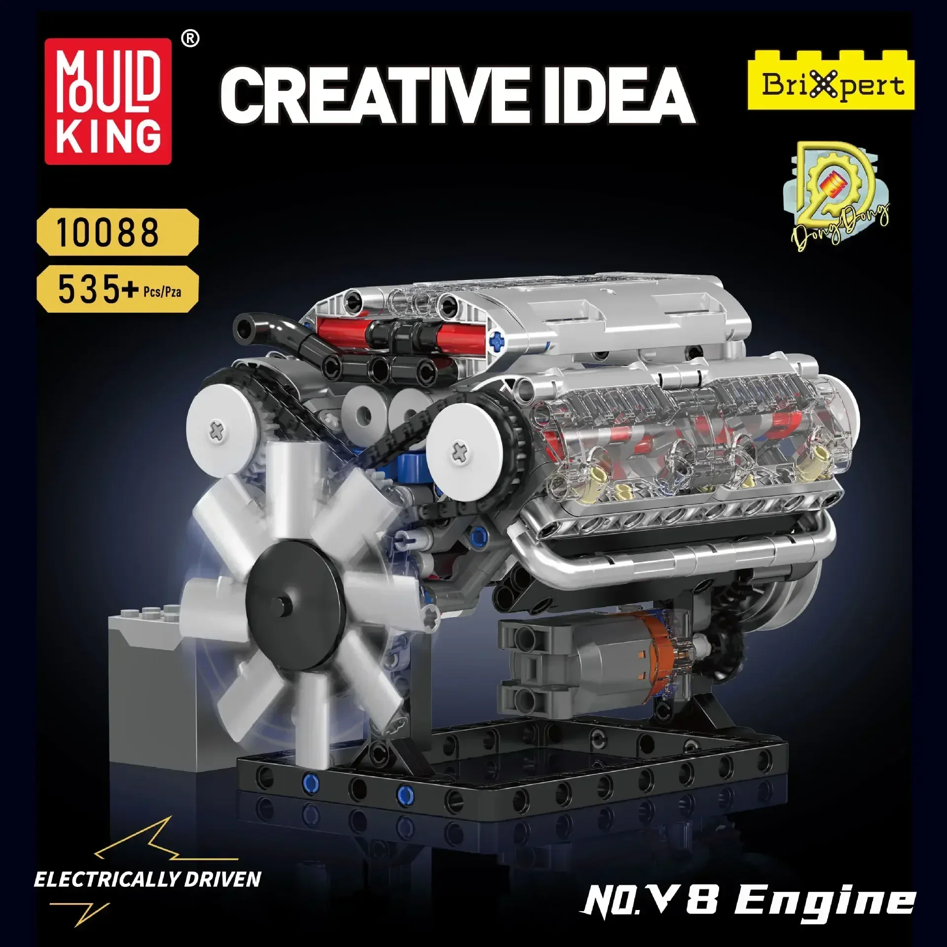 Mold King V8 Motor Bouwstenen  - Model Kit Engine V8 recensie en prijs