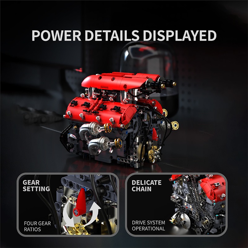 T5011 V8 Turbo Motor Model Ele - Model Kit Engine V8 recensie en prijs