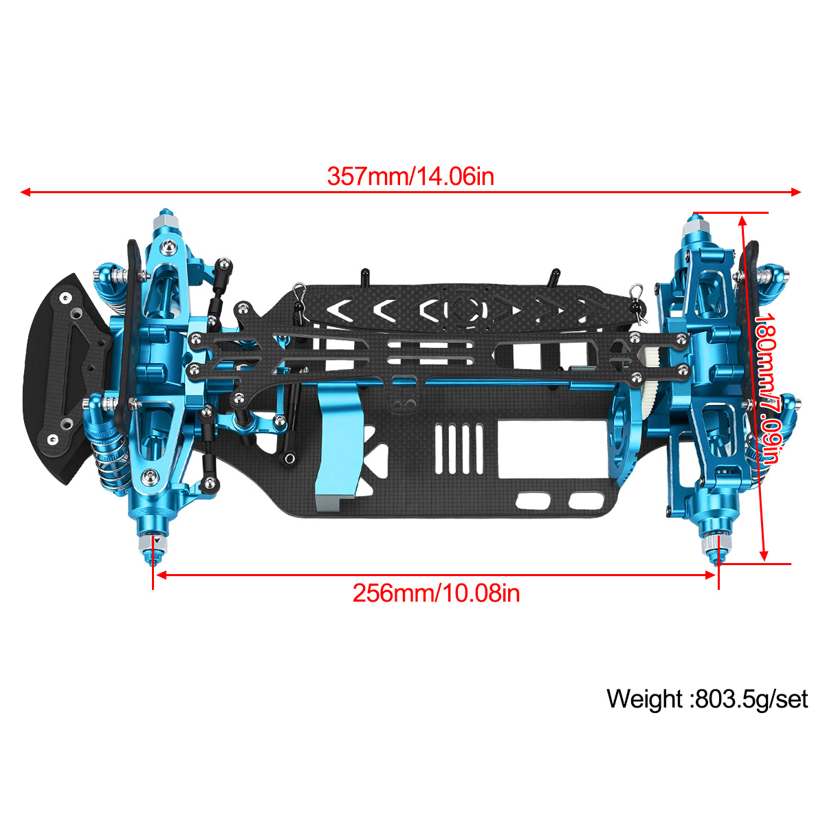 Aluminium & carbon fiber frame - Model Kit Helicopter recensie en prijs