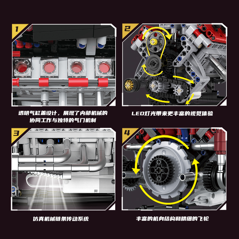 K96207 F40LM Model 700-delige  - Model Kit Engine V8 recensie en prijs