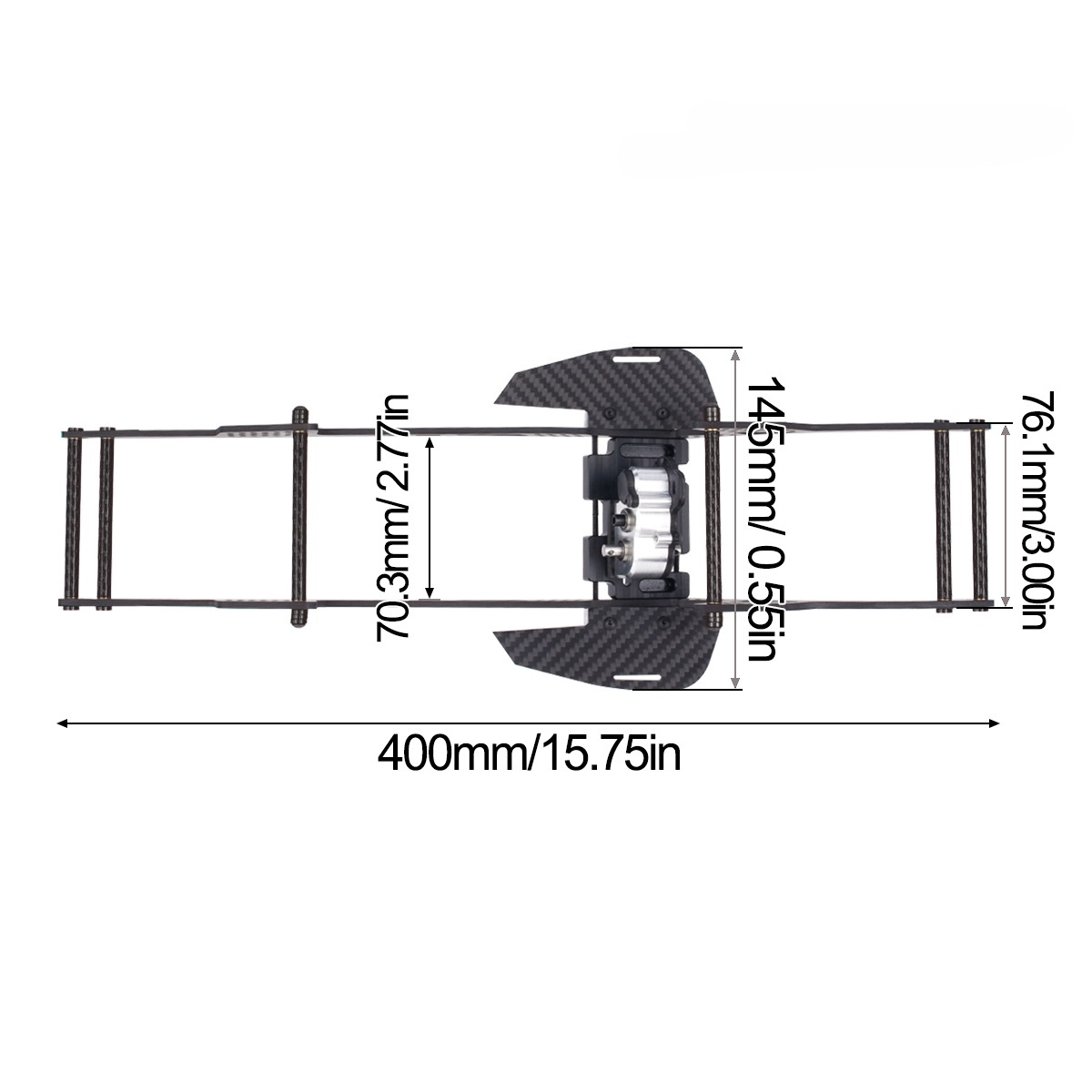 LCG-chassiskit voor 1/10 RC Cr - Model Kit Helicopter recensie en prijs